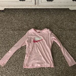 Nike Kids Light Pink Long Sleeve Tee